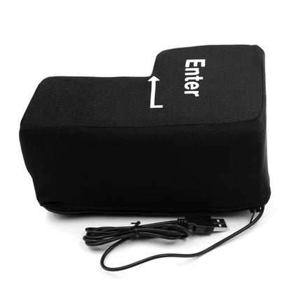 Creative Anti-Stress Computer Huge Enter Key Big USB Keyboard Vent Button Pillow Desktop Stress Reliever Cushion USB Enter Key
